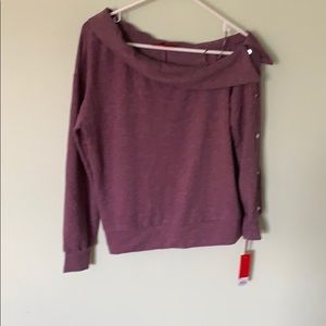 Off the shoulder sweatshirt